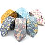 Style Floral Brisk Soft Texture Tie 100% Cotton for Men&Women Casual Dress Handmade Adult Wedding Tuxedo Tie Accessory Gift