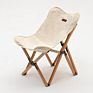 Style Foldable Outdoor Beech Wood Sling Beach Chair Picnic Leisure Camping Chair