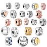 Style Ladies Jewelry S925 Silver Fit Pandoraer Fixed Clip Charm Bracelet Diy
