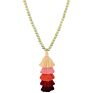 Style Multiple Necklace Layer Tassel Pendant Wood Necklace