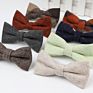 Style Plaid Children Bowtie Wool Bowties Baby Kid Kids Classical Pet Striped Butterfly Bow Tie Solid Color Ties