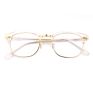 Stylish Dtl003 Hand Made Acetate Clear Transparent Eyebrow Style Optical Frames