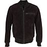 Suede Bomber Jacket Brown for Men