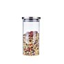 Suppliers Heat Resistant Borosilicate Glass Jars Glass Canister with Metal Lid