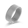 Surgical Stainless Steel 8 Mm Mesh Ring Wedding Band, Sizes 7-12 for Men Women
