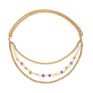 Tassel Fruit Daisy Soft Pottery Waist Chain Garden Chain Imitation Pearl Body Chain Female