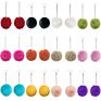 Temperament Chain Long Wool Ball Pom Pom Earrings Women's Earrings for Women