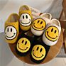 Terlik Fashionable Non-Slip Cute Bedroom Smiley Face Fuzzy House Slippers