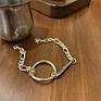 The of Stainless Steel O-Shaped Diy Handmade Accessories Splicing Chain Adjustable Bracelet