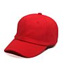 Thick Unstructured Embroidery Cotton Twill Dad Hats with Leather Strap