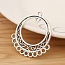 Tibetan Silver Chandelier Boho Earring Multi Strand Connector Charms Pendants for Jewelry Making Accessories 37X30Mm