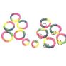 Tie Dye Silicone 5.5Cm Simple Hair Accessories Candy Telephone Wire Hair Band Traceless Elastic Hair Ties