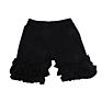 Toddler Black Pants Ruffle Kids Cotton Striped Ruffle Pants.