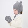 Toddlers Baby Girl Cute Beanie Bear Ear Flap Cap for 1-3 Years Kids Warm Soft Lining Ski Pompom Cold Beanie Hat for Boys