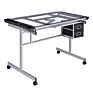Top Adjustable Drafting Table Craft Table Drawing Desk with Drawers