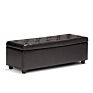 Touch Rich Modern Furniture Stool Bench Long Box Pu Cube Seat Poof Bed Wooden Storage Bench Ottoman