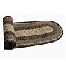Traditional Hand Made Braided Carpet Rugs in Shandong Sell Natural Oval Shape Coloful Braided Rug