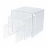 Transparent Acrylic Tubing 3-Piece Set (3 Inches,4 Inches,5 Inches)