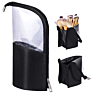 Travel Make-Up Brush Cup Holder Organizer Bag Portable Waterproof Dust-Free Stand-Up Small Toiletry Stationery Bag with Divider