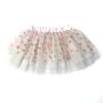 Tutu Short Skirt Decorate Pink and Gold round Patches on the Mesh Baby Dress