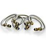Twisted 316L Stainless Steel Cable Cuff Bangle Bracelet for Women Men Silver Chain Cable Wire Bracelets Bangle