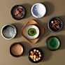 Uaral Japanese Tableware Restaurant Ceramic Crockery Stoneware Dipping Soy Sauce Dish Bowl Ceramic Serving Dishes