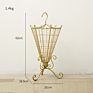 Umbrella Storage Rack Hotel Decor Rain Gear Storage Rack Umbrella Holder Drain Rack Home Decoration Metal Gold Umbrella Stands