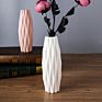 Unbreakable Flower Display Vase Simulation Glaze Plastic Vases for Wedding Office Home Hotel Office Decoration