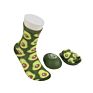 Unique Packing Box Pack Funny Women Mens Unisex Colorful Fruit Avocado Ladies Cotton Socks Sox Crew Dress Socks Stock Lot