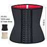 Unisex Xs Red Corset Tummy Control Shapers Women Shape Wear Fajas Cinta 25 Steel Bone Latex Waist Trainer Breathable