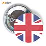 United Kingdom Uk Four Pack of Flag Pin Back Badge Buttons 2.25-Inch round Great Britain Button Pin