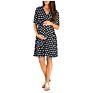 V-Neck Wrap Self-Tie Waist Dress Breastfeeding Maternity Dresses Pregnant Women