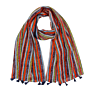 Vertical Stripe Twill Shawl Scarf for Woman