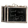 Vintage Chalkboard - Decorative Chalk Board for Rustic Wedding Signs, Wall Decor 3Packs Chalkboard Signs for Tables