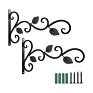 Vintage Leaf Design Metal Iron Wall Hanging Hooks for Home Decor