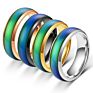 Vriua Classic Temperature Change Color Mood Ring Jewelry 6Mm Wide Smart Discolor Rings