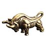 Wall Street Brass Bull Mini Animals Statue Handmade Home Decor Ornaments Crafts Copper Miniatures Figurines Desk Decoration Gift