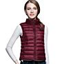 Warm Lightweight Stand Collar Women Puffer Waistcoat Warm down Vest