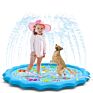 Wasserspielzeug Garten Kinder Sprinkler Matte Mit Ozeanmuster, Sommer Outdoor Splash Play Matte, Splash Spielmatte Baby