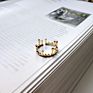 Waterdrop 925 Sterling Sliver Irregular Rings for Women Crown Gold Color Open Layering Rings Geometric Initial Rings