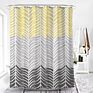 Waterproof Bathroom Hotel Partition Curtains, Gradient Shower Curtain Polyester Fabric Simple Style
