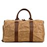 Waterproof Waxed Canvas Bag Travel Duffle Unisex Weekender Shoulder Overnight Bag for Men