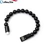 Wearable Usb Charging Bracelet Beads Charging Cable Portable Usb Phone Charger for Iphone Type C Micro Usb Android Phones