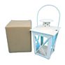 White Mini X Type Metal Lantern Tealight Candle Holder