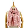Wholesale100% Viscose Fashionable Pink White Mint Color Shiny Beautiful Foil Pineapple Scarf Women Scarves