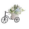 Wholesales White Metal Bicycle Designed Plant Pot Stand For