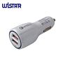 Wistar 3.1A Phone Charger 2 Port Usb Car Charger Quick Charge 3.0 Car Charger