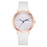 Wj-8372 White Ladies Leather Band Quartz Watch