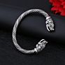 Wolf Head Bracelet Viking Cuff Bangle Magic Bracelets Dragon Animal Men Jewelry Wristband Cuff Bracelets for Women Bangle