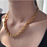 Thick Rope Gold Chain Twist Necklace Rope Necklace